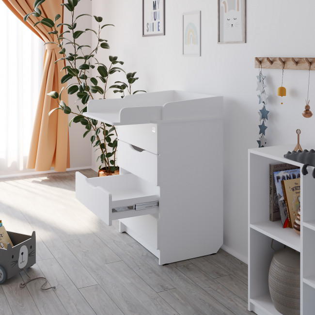 Комод серия Сириус WOOD 604 белый аляска Комод серия Сириус WOOD 604 белый аляска