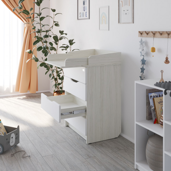 Комод серия Сириус WOOD 604 древесина белая Комод серия Сириус WOOD 604 древесина белая