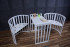 Кровать детская "Мирра" 6 в 1 универсальный маятник/колесо (белый)