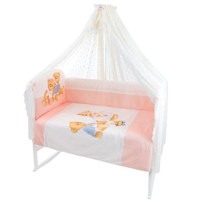 Комплект 7 предметов "Sweety Bear", Арт. 1756 розовый Комплект 7 предметов "Sweety Bear", Арт. 1756 розовый